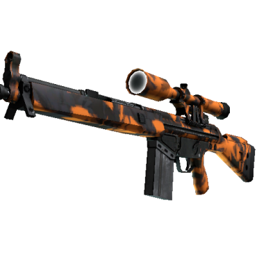 StatTrak™ G3SG1 | Оранжевые осколки (Немного поношенное)