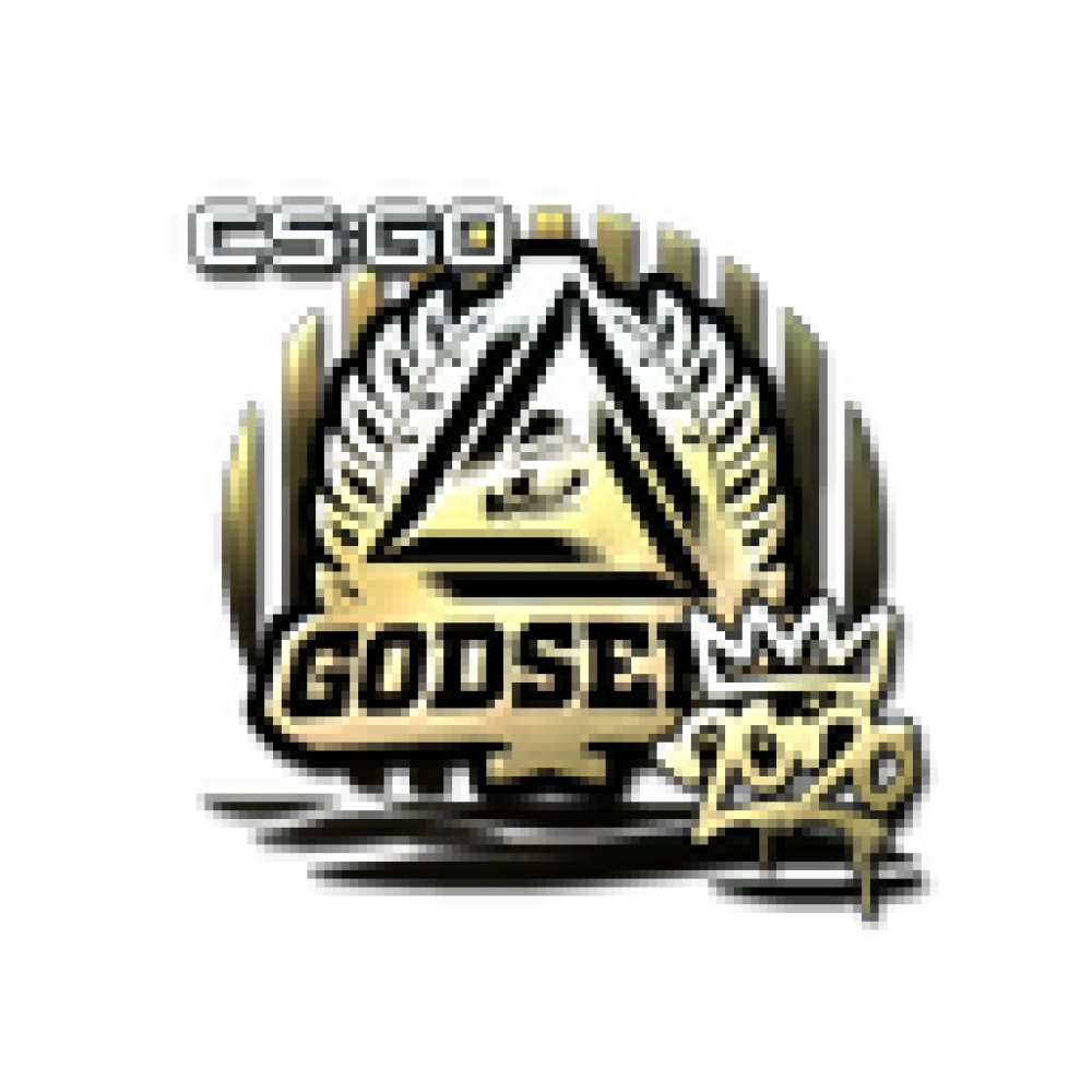 Наклейка | GODSENT (золотая) | РМР 2020