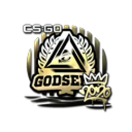 Наклейка | GODSENT (золотая) | РМР 2020