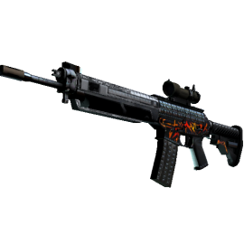 StatTrak™ SG 553 | Тяжёлый метал (Поношенное)