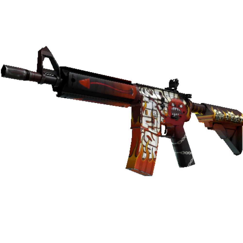 StatTrak™ M4A4 | Адское пламя (Прямо с завода)