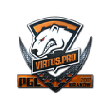 Наклейка | Virtus.Pro (металлическая) | Краков 2017