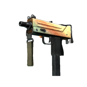 MAC-10 | Янтарный градиент (После полевых испытаний)